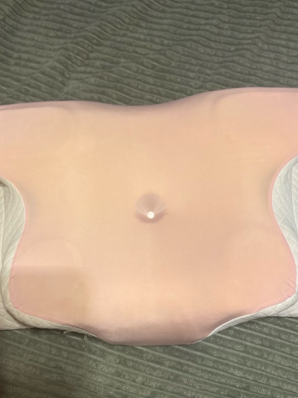 Soft Pink Contoured Neck Pillow